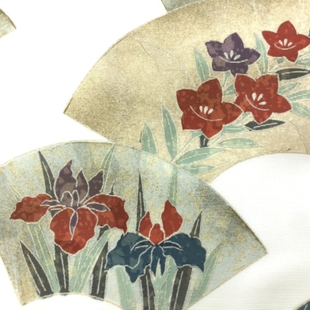 Vintage Floral Fan Obi